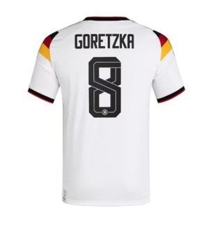 Duitsland Leon Goretzka #8 Thuis tenue WK 2026 Korte Mouw Voetbalshirt Duitsland Leon Goretzka #8 Thuis tenue WK 2026 Korte Mouw Voetbalshirt