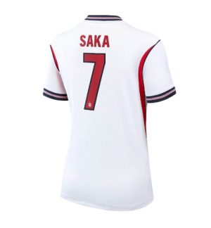 Engeland Bukayo Saka #7 Thuis tenue Dames WK 2026 Korte Mouw Voetbalshirt