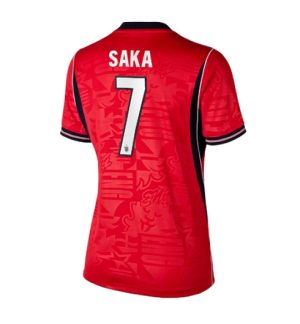 Engeland Bukayo Saka #7 Uit tenue Dames WK 2026 Korte Mouw Voetbalshirt
