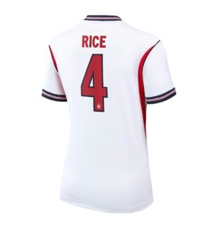 Engeland Declan Rice #4 Thuis tenue Dames WK 2026 Korte Mouw Voetbalshirt