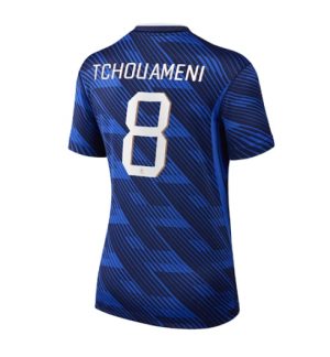 Frankrijk Aurelien Tchouameni #8 Thuis tenue Dames WK 2026 Korte Mouw Voetbalshirt