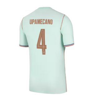 Frankrijk Dayot Upamecano #4 Uit tenue WK 2026 Korte Mouw Voetbalshirt