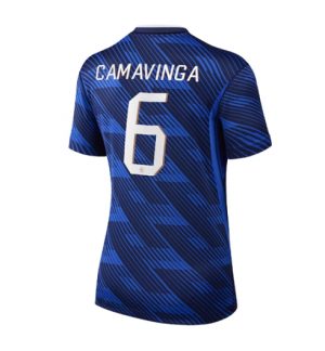 Frankrijk Eduardo Camavinga #6 Thuis tenue Dames WK 2026 Korte Mouw Voetbalshirt