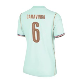 Frankrijk Eduardo Camavinga #6 Uit tenue Dames WK 2026 Korte Mouw Voetbalshirt