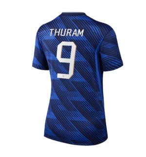 Frankrijk Marcus Thuram #9 Thuis tenue Dames WK 2026 Korte Mouw Voetbalshirt