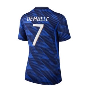 Frankrijk Ousmane Dembele #7 Thuis tenue Dames WK 2026 Korte Mouw Voetbalshirt
