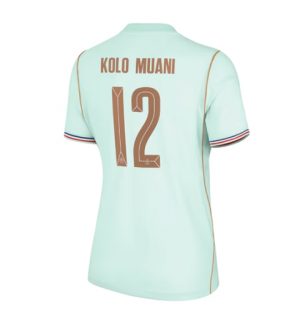Frankrijk Randal Kolo Muani #12 Uit tenue Dames WK 2026 Korte Mouw Voetbalshirt