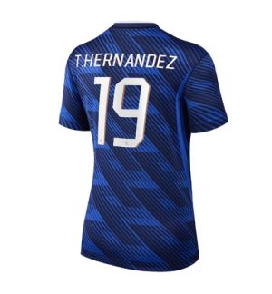 Frankrijk Theo Hernandez #19 Thuis tenue Dames WK 2026 Korte Mouw Voetbalshirt