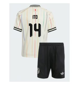 Japan Junya Ito #14 Uit tenue Kids WK 2026 Voetbalshirt + Shorts Set