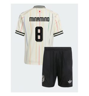 Japan Takumi Minamino #8 Uit tenue Kids WK 2026 Voetbalshirt + Shorts Set
