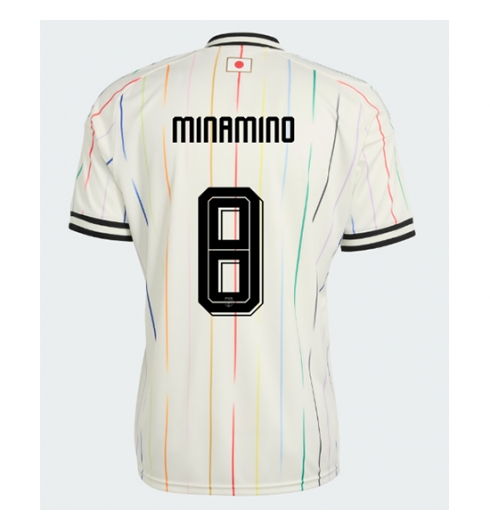 Japan Takumi Minamino #8 Uit tenue WK 2026 Korte Mouw Voetbalshirt Japan Takumi Minamino #8 Uit tenue WK 2026 Korte Mouw Voetbalshirt