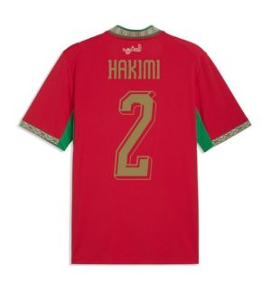 Marokko Achraf Hakimi #2 Thuis tenue WK 2026 Korte Mouw Voetbalshirt