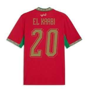 Marokko Ayoub El Kaabi #20 Thuis tenue WK 2026 Korte Mouw Voetbalshirt