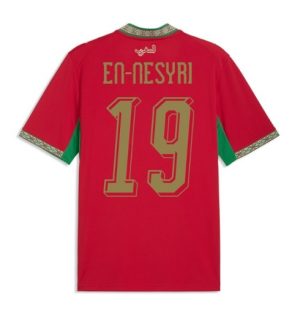 Marokko Youssef En-Nesyri #19 Thuis tenue WK 2026 Korte Mouw Voetbalshirt