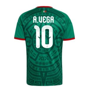 Mexico Alexis Vega #10 Thuis tenue WK 2026 Korte Mouw Voetbalshirt