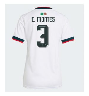 Mexico Cesar Montes #3 Uit tenue Dames WK 2026 Korte Mouw Voetbalshirt