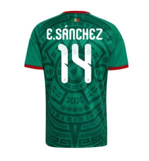 Mexico Erick Sanchez #14 Thuis tenue WK 2026 Korte Mouw Voetbalshirt