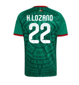 Mexico Hirving Lozano #22 Thuis tenue WK 2026 Korte Mouw Voetbalshirt