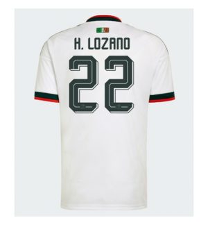 Mexico Hirving Lozano #22 Uit tenue WK 2026 Korte Mouw Voetbalshirt