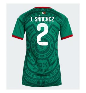 Mexico Jorge Sanchez #2 Thuis tenue Dames WK 2026 Korte Mouw Voetbalshirt