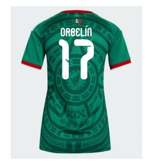 Mexico Orbelin Pineda #17 Thuis tenue Dames WK 2026 Korte Mouw Voetbalshirt