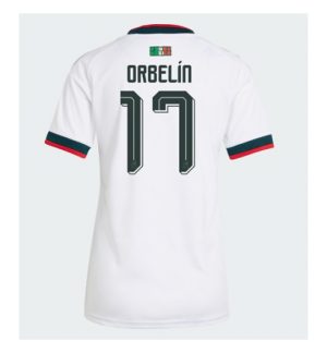 Mexico Orbelin Pineda #17 Uit tenue Dames WK 2026 Korte Mouw Voetbalshirt