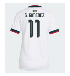 Mexico Santiago Gimenez #11 Uit tenue Dames WK 2026 Korte Mouw Voetbalshirt