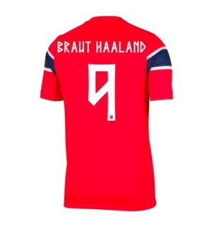 Noorwegen Erling Haaland #9 Thuis tenue WK 2026 Korte Mouw Voetbalshirt