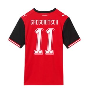 Oostenrijk Michael Gregoritsch #11 Thuis tenue WK 2026 Korte Mouw Voetbalshirt