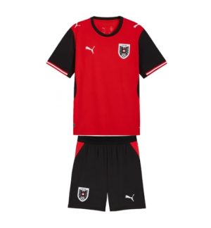 Oostenrijk Thuis tenue Kids WK 2026 Voetbalshirt + Shorts Set