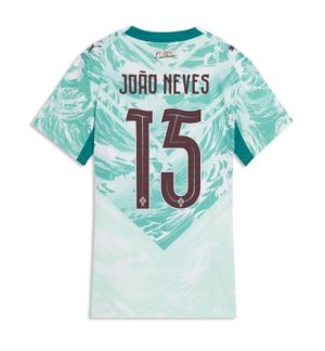 Portugal Joao Neves #15 Uit tenue Dames WK 2026 Korte Mouw Voetbalshirt