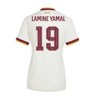 Spanje Lamine Yamal #19 Uit tenue Dames WK 2026 Korte Mouw Voetbalshirt