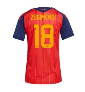 Spanje Martin Zubimendi #18 Thuis tenue Dames WK 2026 Korte Mouw Voetbalshirt