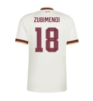 Spanje Martin Zubimendi #18 Uit tenue WK 2026 Korte Mouw Voetbalshirt