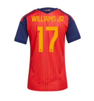 Spanje Nico Williams #17 Thuis tenue Dames WK 2026 Korte Mouw Voetbalshirt