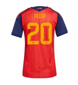 Spanje Pedri Gonzalez #20 Thuis tenue Dames WK 2026 Korte Mouw Voetbalshirt