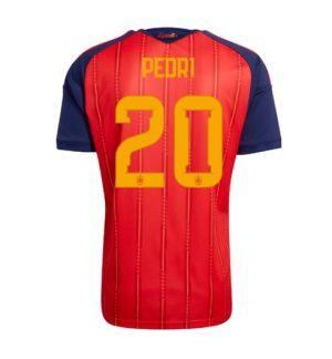 Spanje Pedri Gonzalez #20 Thuis tenue WK 2026 Korte Mouw Voetbalshirt Spanje Pedri Gonzalez #20 Thuis tenue WK 2026 Korte Mouw Voetbalshirt