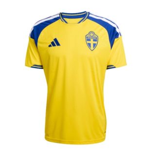 Zweden Thuis tenue WK 2026 Korte Mouw Voetbalshirt
