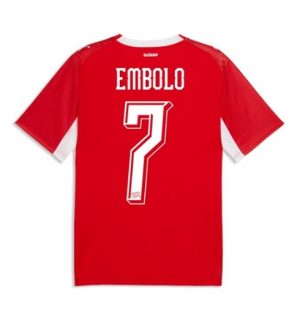 Zwitserland Breel Embolo #7 Thuis tenue WK 2026 Korte Mouw Voetbalshirt