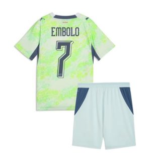 Zwitserland Breel Embolo #7 Uit tenue Kids WK 2026 Voetbalshirt + Shorts Set