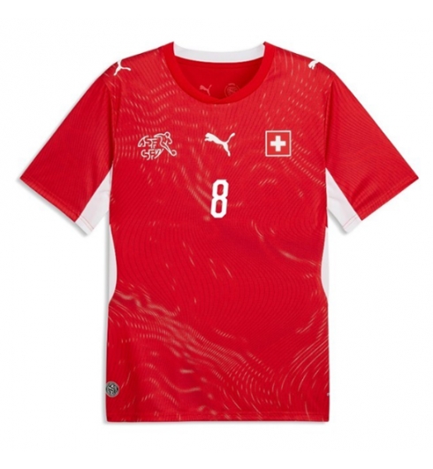 Zwitserland Remo Freuler #8 Thuis tenue WK 2026 Korte Mouw Voetbalshirt 2 Zwitserland Remo Freuler #8 Thuis tenue WK 2026 Korte Mouw Voetbalshirt 2