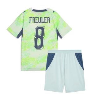 Zwitserland Remo Freuler #8 Uit tenue Kids WK 2026 Voetbalshirt + Shorts Set