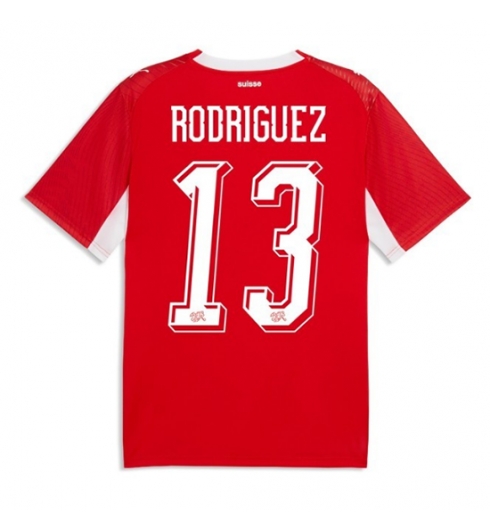 Zwitserland Ricardo Rodriguez #13 Thuis tenue WK 2026 Korte Mouw Voetbalshirt Zwitserland Ricardo Rodriguez #13 Thuis tenue WK 2026 Korte Mouw Voetbalshirt