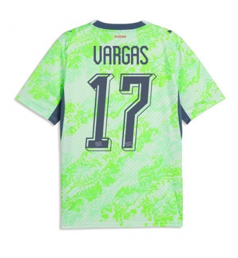 Zwitserland Ruben Vargas #17 Uit tenue WK 2026 Korte Mouw Voetbalshirt Zwitserland Ruben Vargas #17 Uit tenue WK 2026 Korte Mouw Voetbalshirt