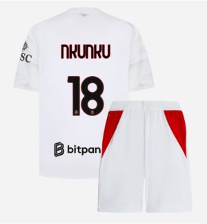 AC Milan Christopher Nkunku #18 Uit tenue Kinderen 2026-27 Korte Mouw Voetbalshirt (+ broek)