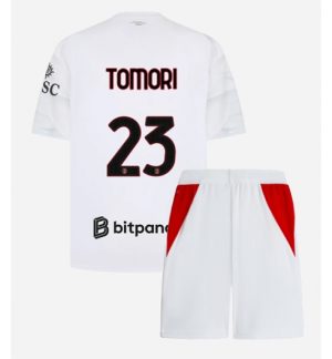 AC Milan Fikayo Tomori #23 Uit tenue Kinderen 2026-27 Korte Mouw Voetbalshirt (+ broek)