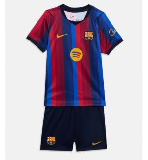 Barcelona Thuis tenue Kinderen 2026-27 Korte Mouwen en Broekje