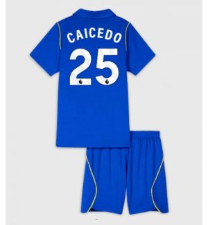 Chelsea Moises Caicedo #25 Thuis tenue Kinderen 2026-27 Korte Mouwen en Broekje