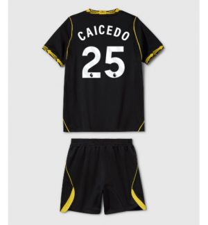 Chelsea Moises Caicedo #25 Uit tenue Kinderen 2026-27 Korte Mouwen en Broekje
