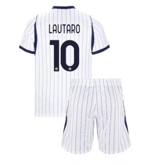 Inter Milan Lautaro Martinez #10 Uit tenue Kinderen 2026-27 Korte Mouwen en Broekje